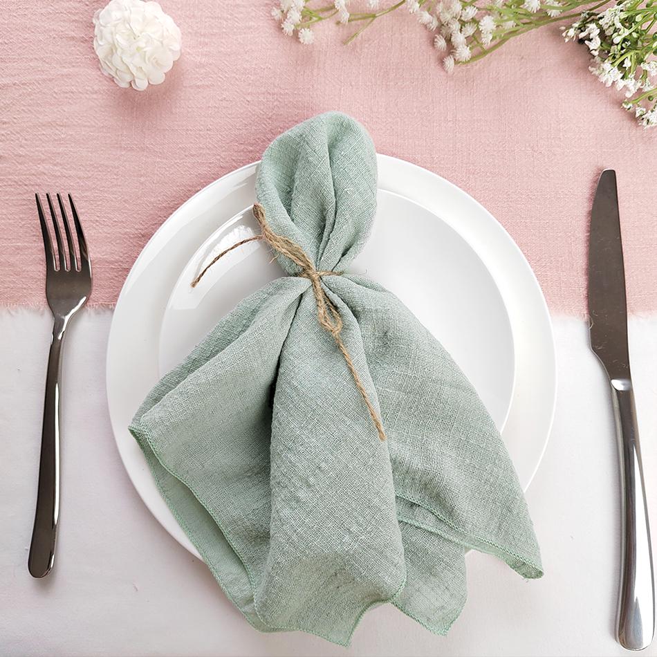 Set of 50 Cotton Cloth Napkins Gauze Fabric 30x30 Cm Factory Outlet Wedding Decor Everyday Use Dinner Tea Towel Table Village