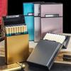 1pc Ultra Thin Solid Color Cigarette Case Pocket Size Large Capacity Cigarette Case for Home