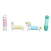 4pcs Pop Tubes Autism Sensory Toys Animal Shape Stretchy Expandable Stress Relief Pull Tube Toys for ADHD