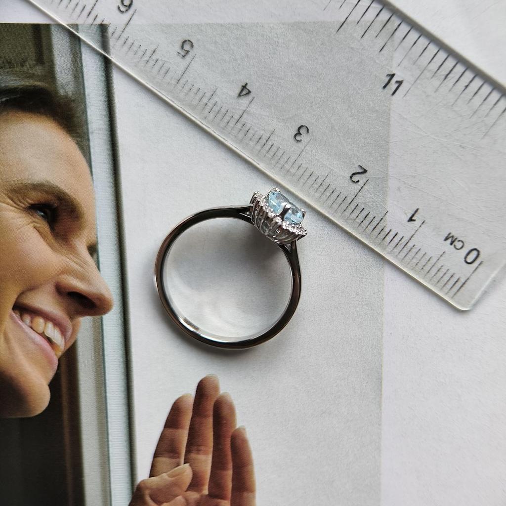 Серебряное кольцо с натуральным топазом 1.225ct, вес изделия 2,48 гр (2188452)