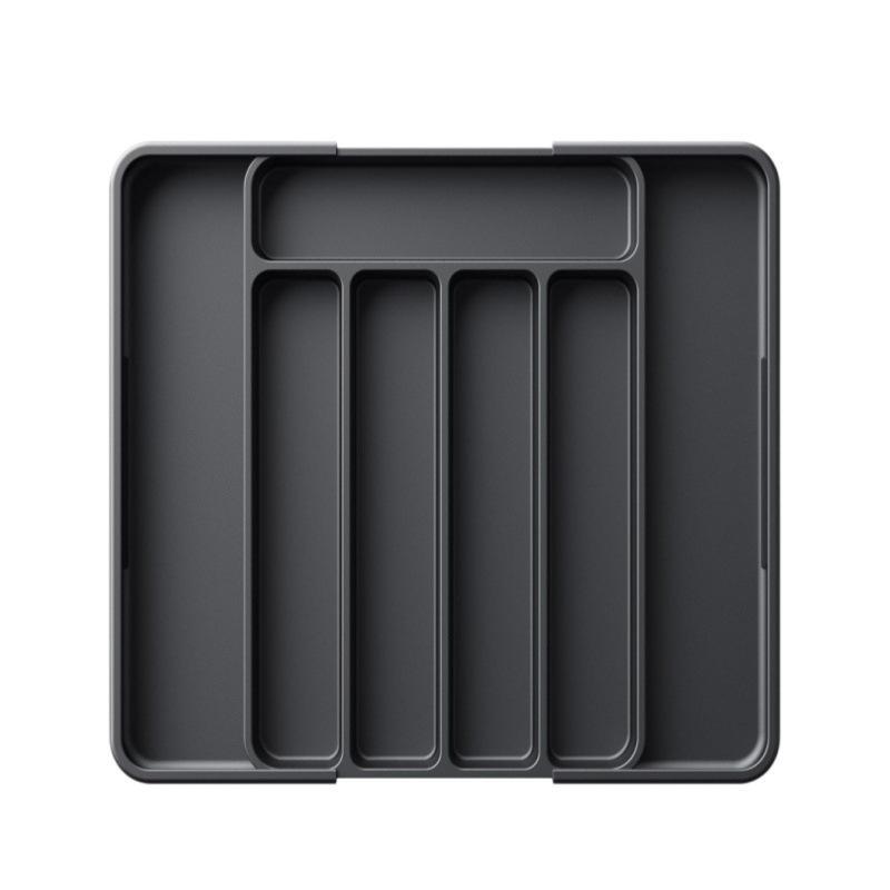 Expandable Adjustable Kitchen Utensil Drawer Organizer BPA Free Plastic Cutlery Holder for Spoons Forks Daily Tableware Storage