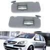 Солнцезащитный козырек Серый козырек от солнца Для HYUNDAI GETZ CLICK 2002-2012 Леворульный автомобиль Левый/Правый передний солнцезащитный козырек Заслонка Накладка Щит Тень С зеркалом