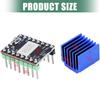 TMC2226 Stepper Motor Driver Mute Driver 3D Printer Part Control Board Low Noise 3D Printer Motherboard Replacement