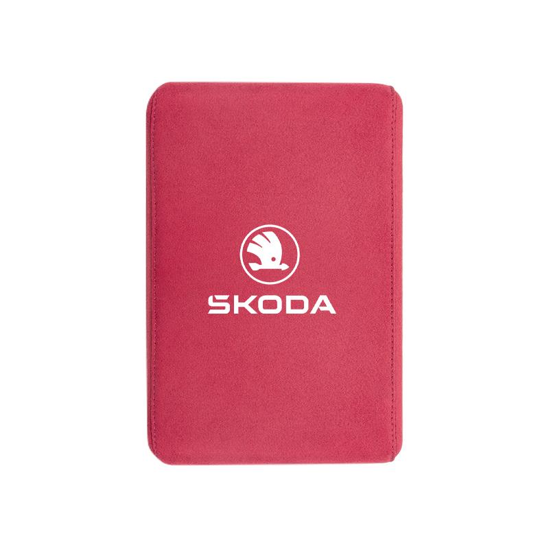 ADV1 Car Armrest Box Pad Suede Handrail Increase Height Mat For Skoda Octavia A5 Mk3 Fabia Kamiq Kodiaq Karoq Rapid Yeti Superb Scala