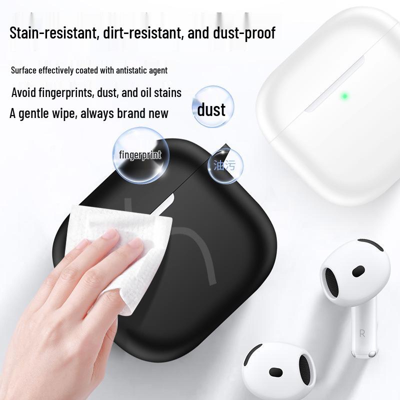 2024 AirPods 4th Gen Silicone Protective Case - Bluetooth Earphone Cover