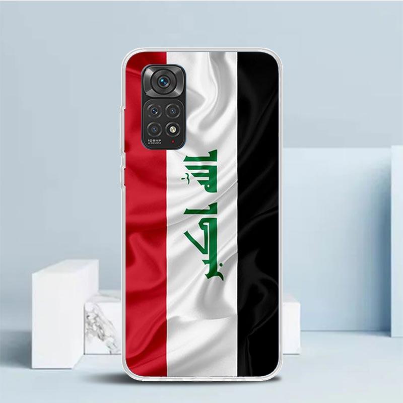 Чехол для телефона с флагом Ирака для Xiaomi Redmi Note 15 14 14S 13 12S 12 Pro Plus 11S 11 11T 11E 10S 10 + Мягкая задняя крышка из ТПУ