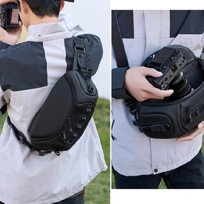Портативная нагрудная сумка для камеры DSLR, устойчивая к царапинам, с удобным плечевым ремнем, модная сумка для хранения камеры