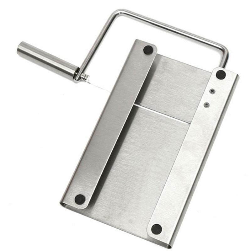 Cheese Slicer Stainless Steel 6Pcs Wire Cutter with Serving Board for Hard and Semi Hard Cheese Butter Kitchen Accessories Tools