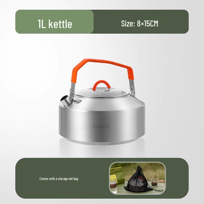 Portable Stainless Steel Outdoor Kettle