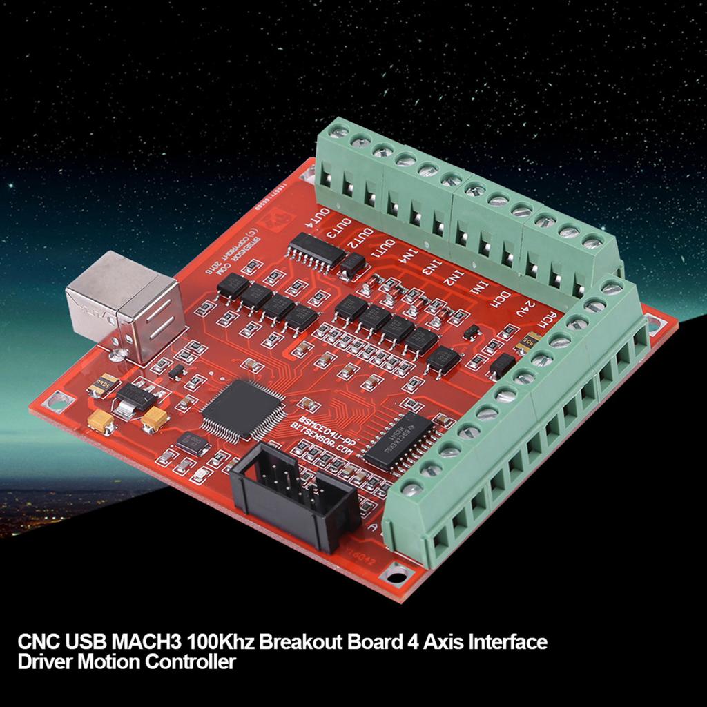 USB MACH3 100Khz Motion Controller Card Breakout Board for CNC Engraving Controller Card