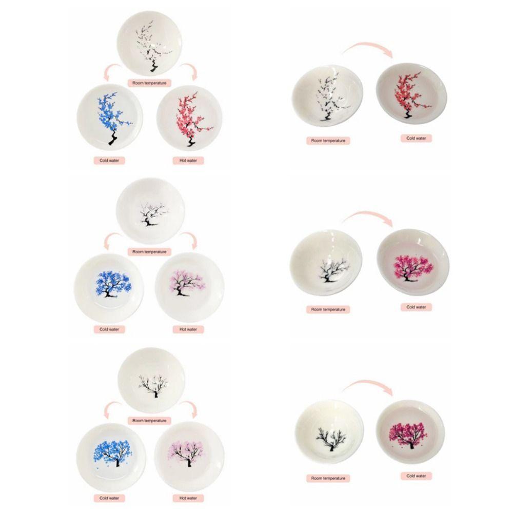Unique Magic Sakura Cup Creative Cold/Hot Water Bowl Gift Kung Fu Tea Cup  for Home,Office,Bar