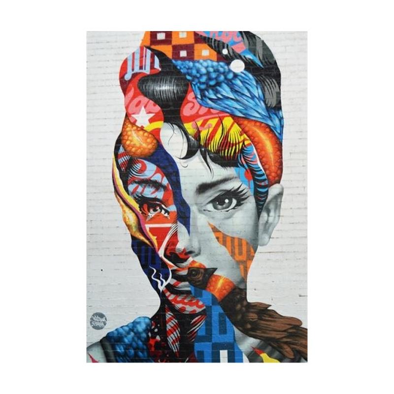 Abstract Graffiti Art Canvas Painting Pop Art Canvas Posters Modern Girls Wall Art Pictures For Living Room Wall Decor Background Wall Decoration