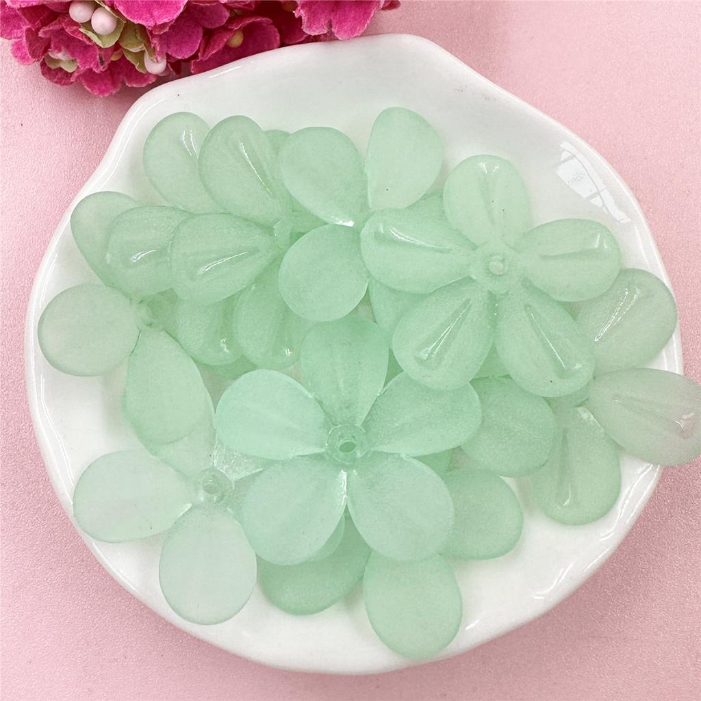 10 шт. 29 мм акриловые матовые цветочные бусины россыпью для изготовления украшений своими руками головные уборы телефонная цепочка ручная работа