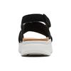 Clarks Двухслойные кожаные простые удобные модные сандалии Женские сандалии Черные 261719484