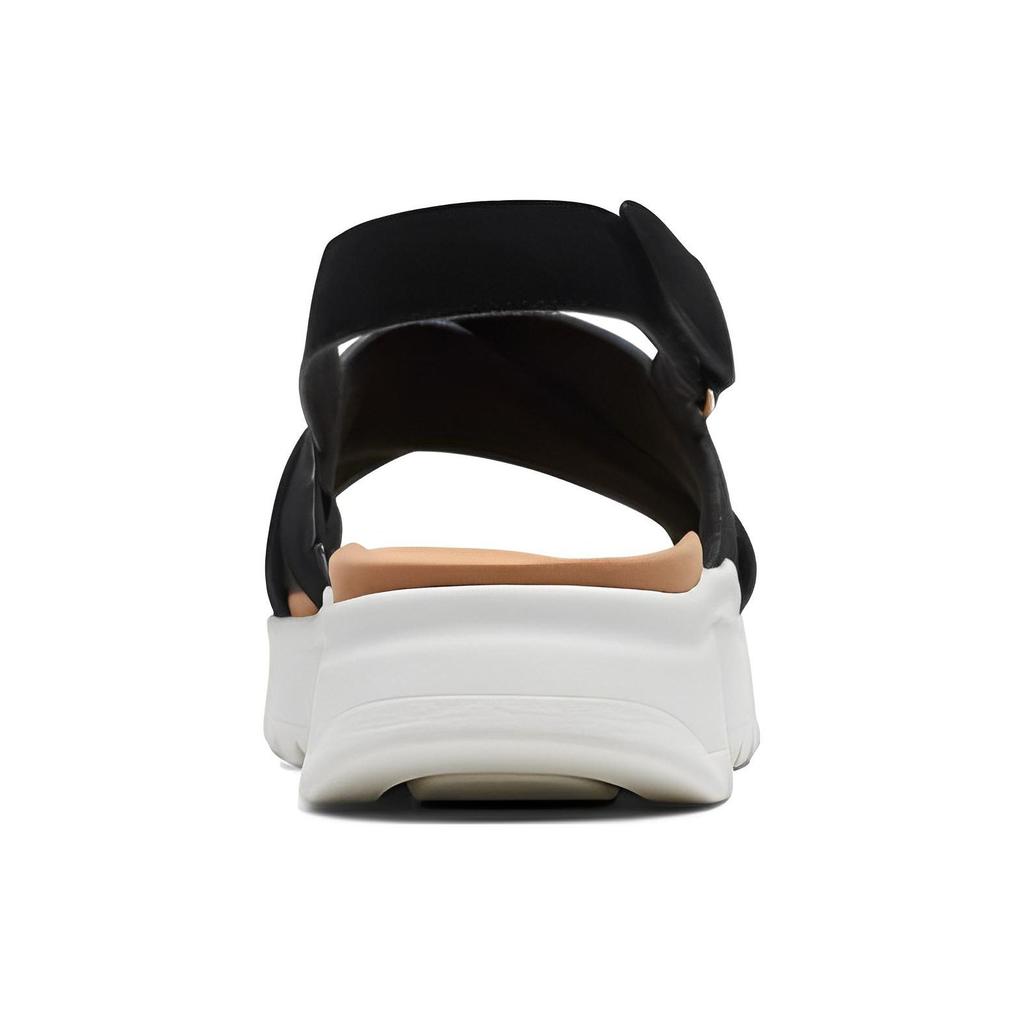 Clarks Двухслойные кожаные простые удобные модные сандалии Женские сандалии Черные 261719484