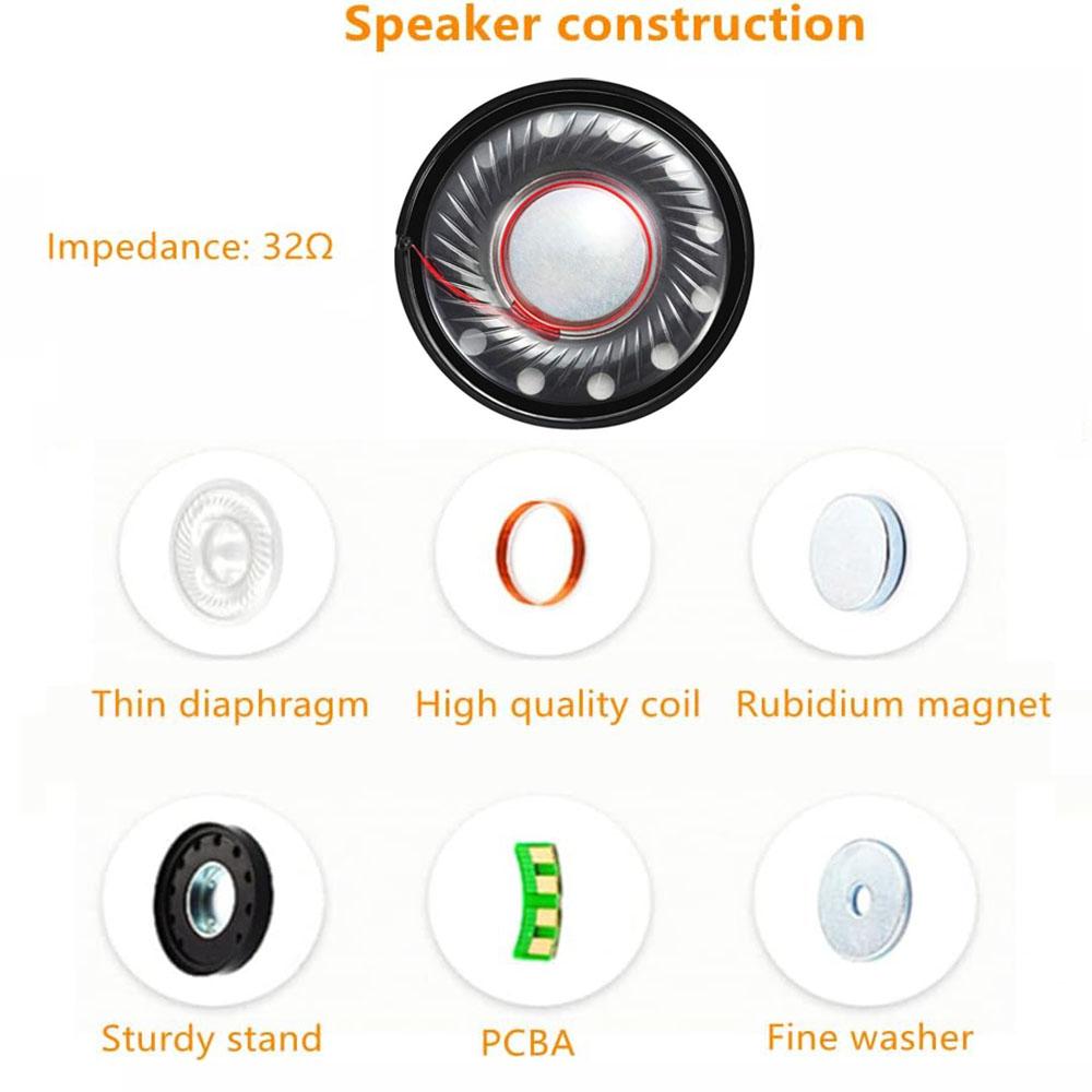 2 шт. Динамик для наушников 40 мм Замена для Bose Quitecomfort QC25 QC35 QC3 QC2