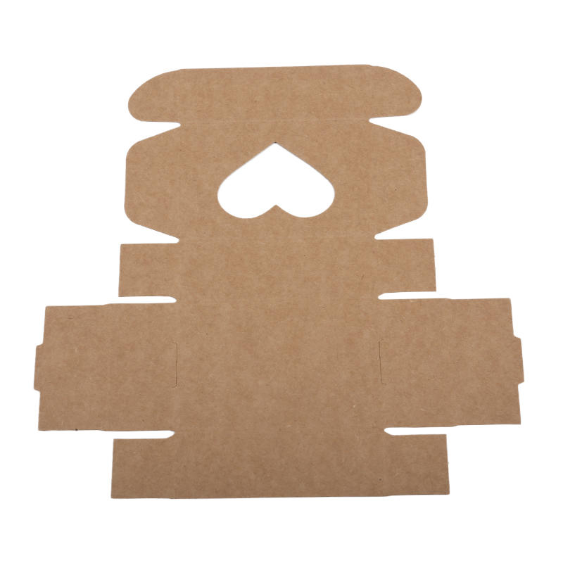 25PCS Kraft Paper Box With Clear Window Homemade Boxes Presents Packaging Boxes For Cookies Packaging Candy Box Birthday Gift