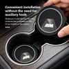 2Pcs Car Cup Mat Anti-Slip Drink Coaster Interior Cup Holder Pad For BMW 1 3 5 7 Series M F01 F20 F10 F13 E52 E53 E60 E93 VR7