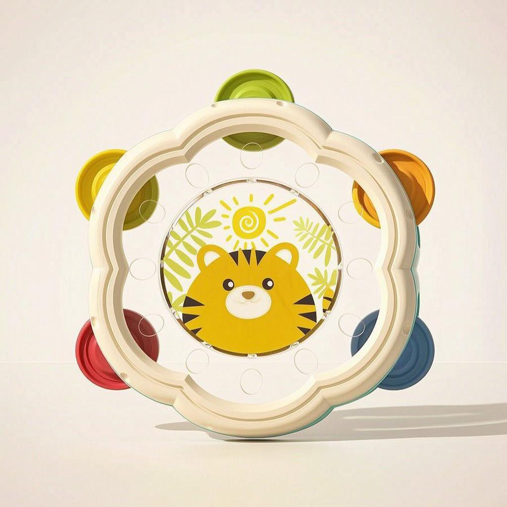 Toddler Handheld Drummer With Plastic Construction For Cognitive And Motor Skills Enhancement
