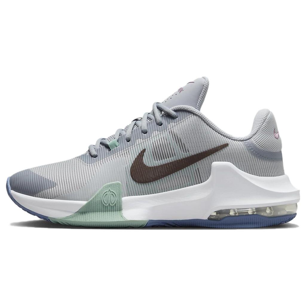 Nike Air Max Impact 4 Wolf Grey Burgundy Crush Unisex Sneakers Mineral Diffused-Blue DM1124-007