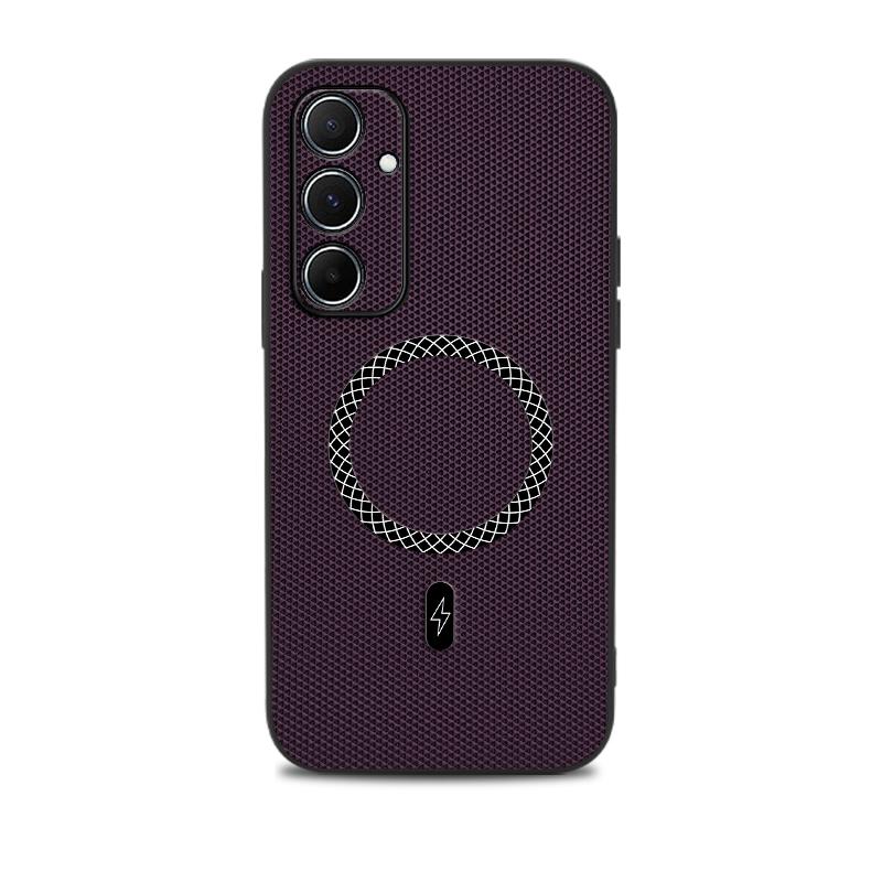 Для Samsung A34 A54 Премиальный Ударопрочный Магнитный Чехол для Телефона Для Samsung Galaxy A54 Кожаная Текстура Рисунок Защита от Отпечатков Пальцев