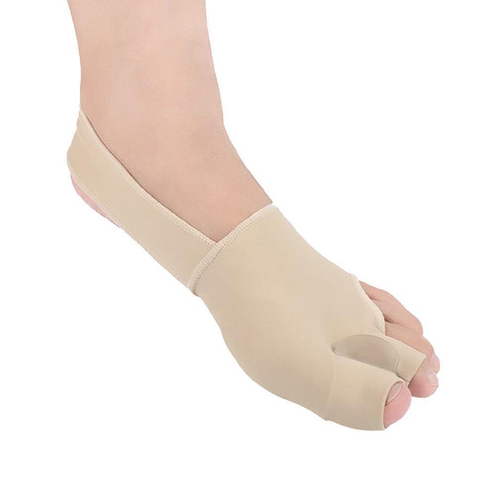1Pair Toe Separator Hallux Valgus Bunion Corrector Orthotics Feet Bone Thumb Adjuster Correction Sock Straightener Brace