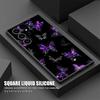 Phone Case For Samsung Galaxy S24 Ultra Cases S23 S21 S20 FE S22 9 S24 Plus Note 20 Ultra 10 Silicone Cover Butterfly Love Black