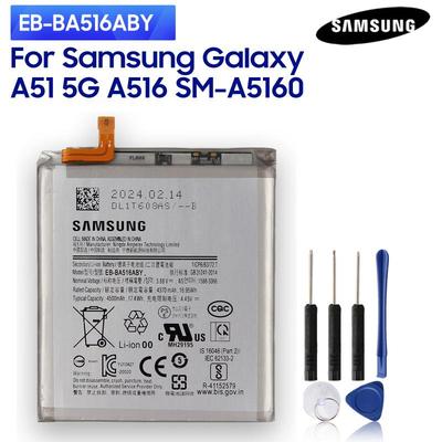 Оригинальный сменный аккумулятор для телефона EB-BA516ABY для Samsung Galaxy A51 5G A516 SM-A5160 SM-A516F SM-A516F/DSN SM-A516N 4500 мАч