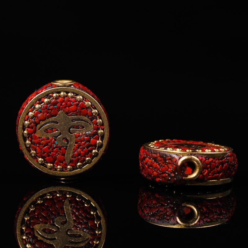 Непальские латунные бусины-разделители в виде благоприятных облаков ручной работы для изготовления украшений и орнаментов своими руками