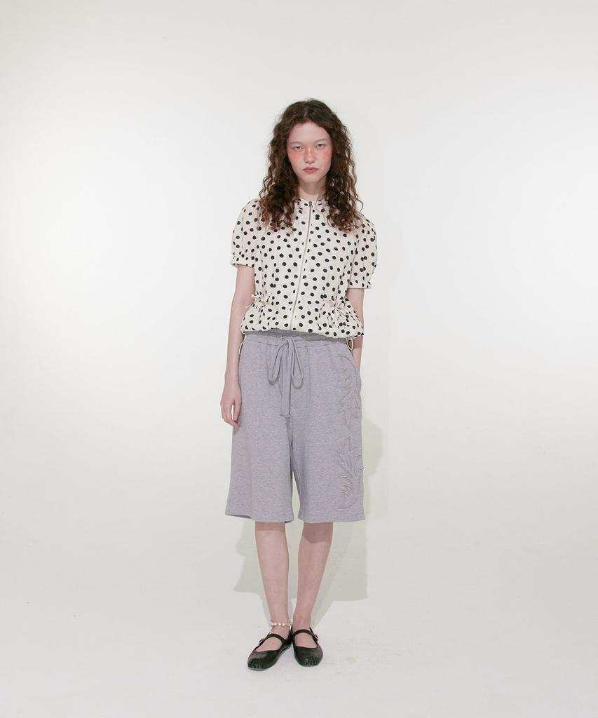 LOULOUSEOUL Western Sweat Shorts (Gray)