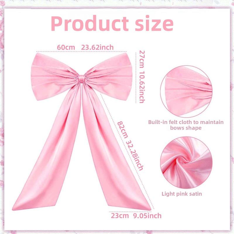 1pcs Large Polyester Wedding Bow Decor for Bedroom Living Room Background Wall Wedding Party Supplies Home Decoration