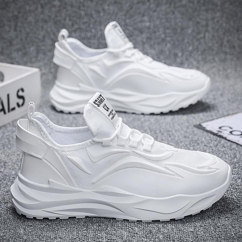 Модные трендовые туфли для мужчин, дышащие повседневные кроссовки, мужские черные мужские туфли, кроссовки в уличном стиле