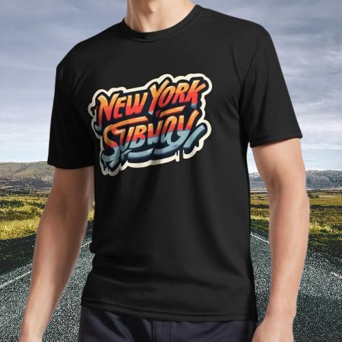 New Shirt New York Subway graffiti NYC Subway Active T-shirt Tops Tees Unisex Funny Size S - 5XL