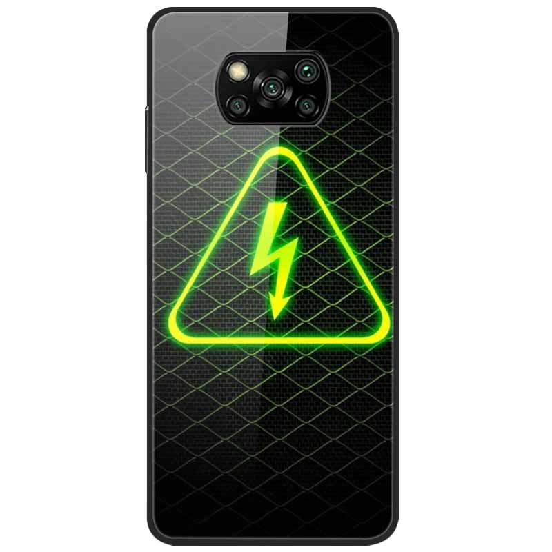 For Poco X3 Pro Case Fashion Cute Tempered Glass Luxury Coque Covers for Xiaomi Poco X3 NFC Cases PocoX3 X 3 Bumper Protector