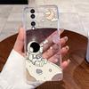 Casing For Honor 70 Case FNE-NX9 Aesthetic Fashion Cute Cat Astronaut Soft Silicone Back Cover Honor70 5G Transparent Phone Case