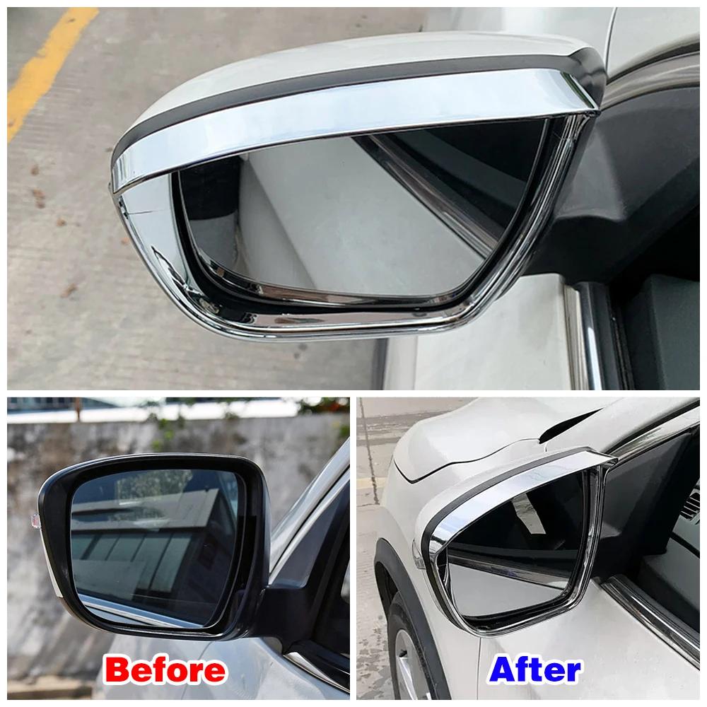 Для Nissan Qashqai J11 X-trail X Trail T32 2014 2020 автомобильное боковое зеркало заднего вида с защитой от дождя, козырек от дождя, отделка бровей