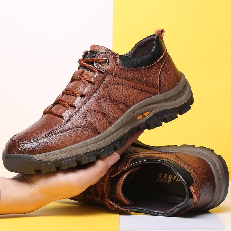 Large Size Men's Shoes New Hiking Shoes Casual Sports Shoes Fashion Lace-up Trend Men's Shoes