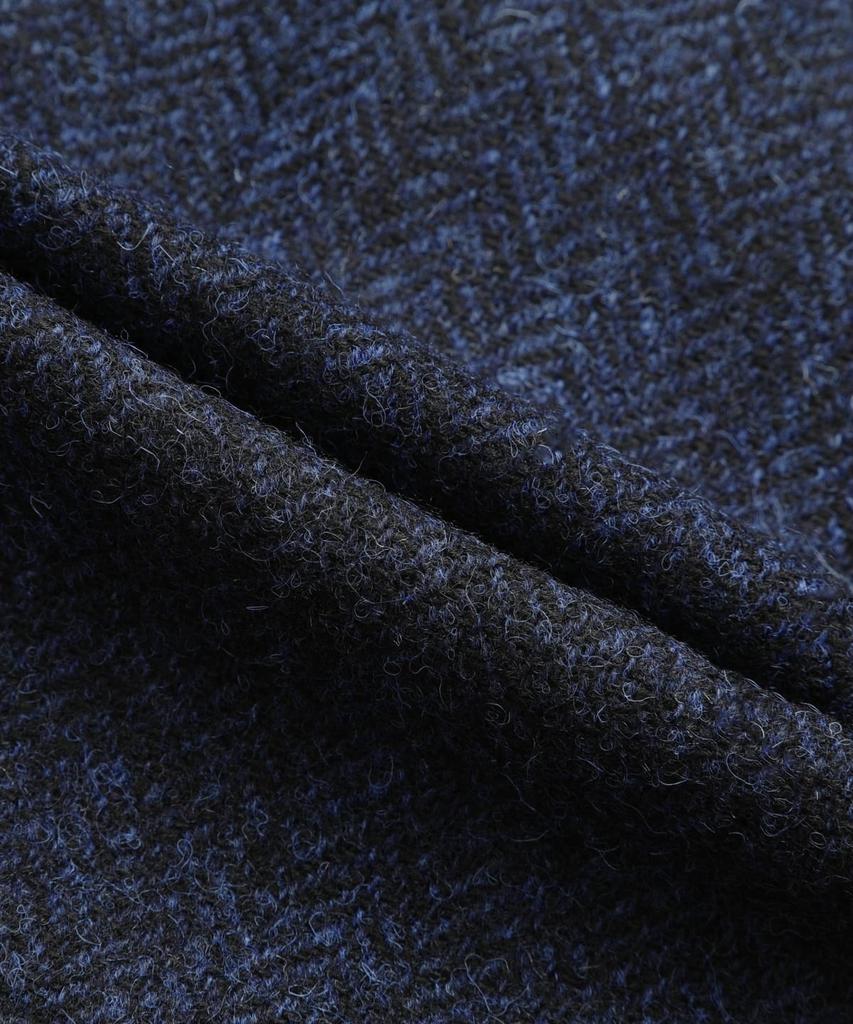 Brooks Brothers Harris Tweed Sack Jacket (Navy) (Bbjsmmf402)