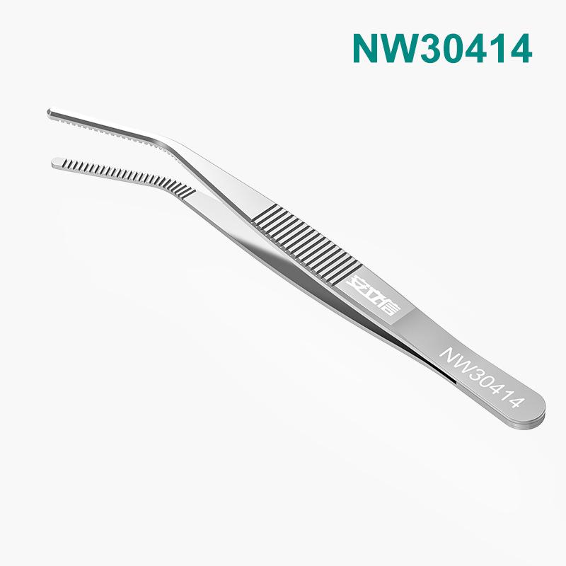 25 см пинцет для укладки волос из нержавеющей стали 304 с круглыми зубцами и нескользящей конструкцией