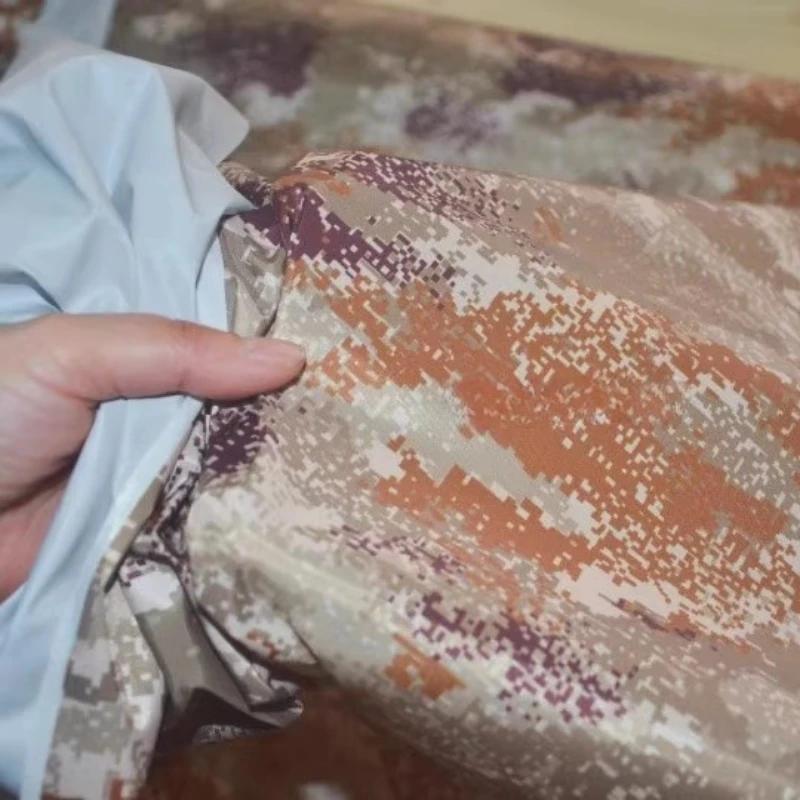 100x150cm 190T Polyester Raincoat Fabric Taffeta Composite PVC Camouflage Printed Waterproof Fabric