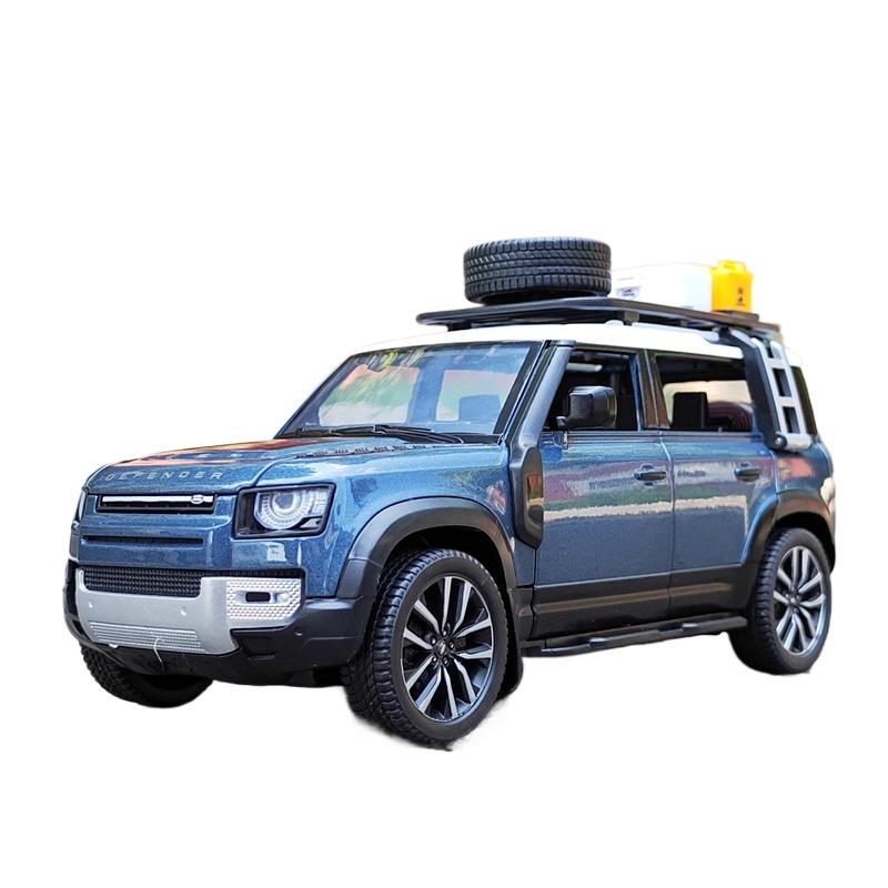 1/24 Новый внедорожник Land Rover Defender 2022 года, литая модель автомобиля, литой металл, внедорожные транспортные средства, модель, коллекция, детские подарки, игрушка
