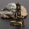 Ретро латунь медитировать дзен-буддизм бытовой Будда орнамент гостиная украшение ручной работы медная статуя чайный домик орнамент