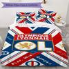 Olympique Lyonnais Pattern Bedding,Quilt Set Quilt Cover Pillowcase Home Birthday Gift(1 * duvet cover + 2 * pillowcase, without core)_lx