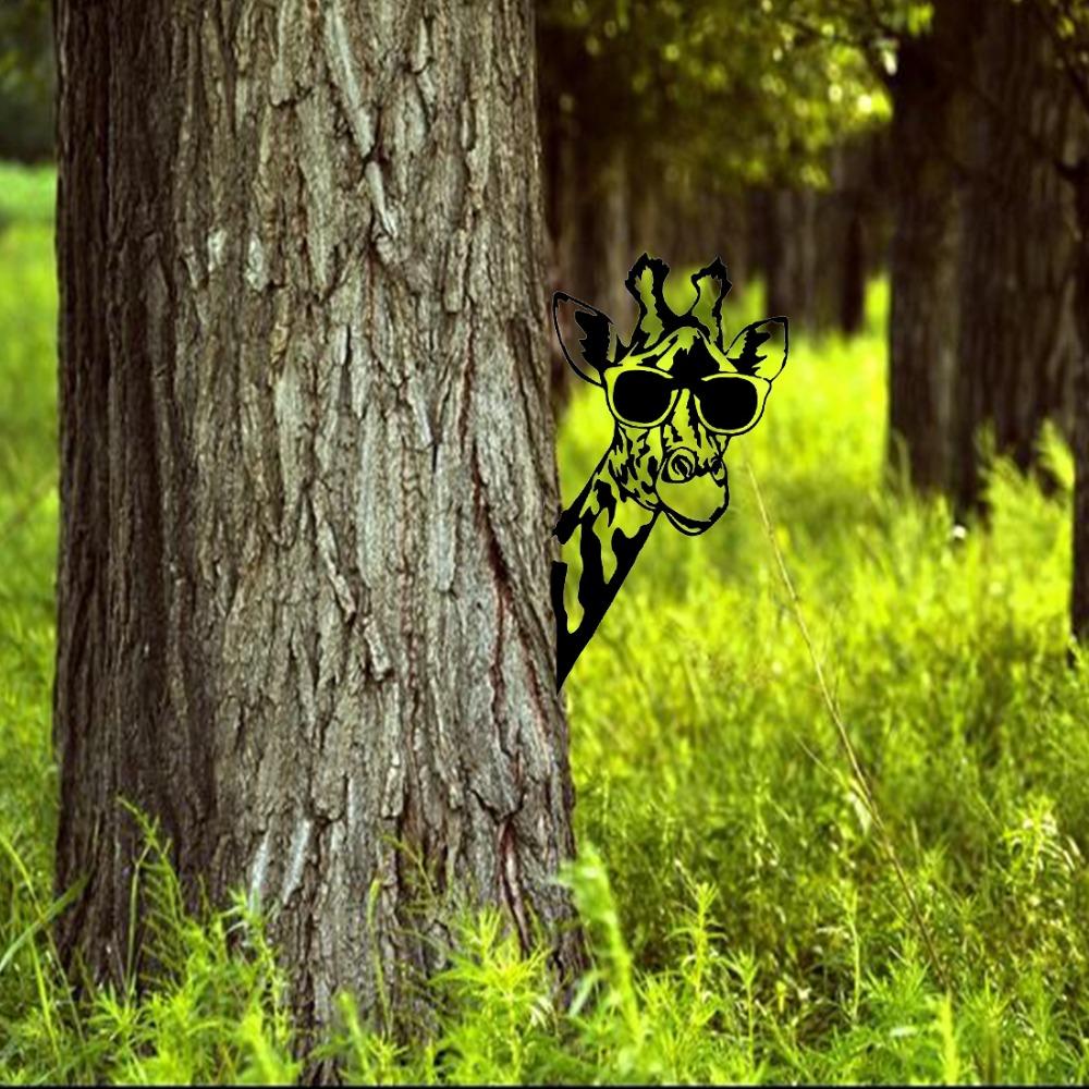 Украшение для садового забора в форме жирафа из железа, декор для садовой вечеринки