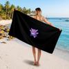 Pokémon Printed Swim Towel, Portable Water Absorbent Towel for Beach Camping Daily Bathroom Use