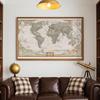 A0-84.1*118.9cm Decorative Hanging Picture World Map Wall Art Poster Painting Without Frame Gift Travel Tools