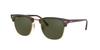 Ray-Ban RB3016 Clubmaster Square Sunglasses W0366 G-15 GREEN 51 Mm