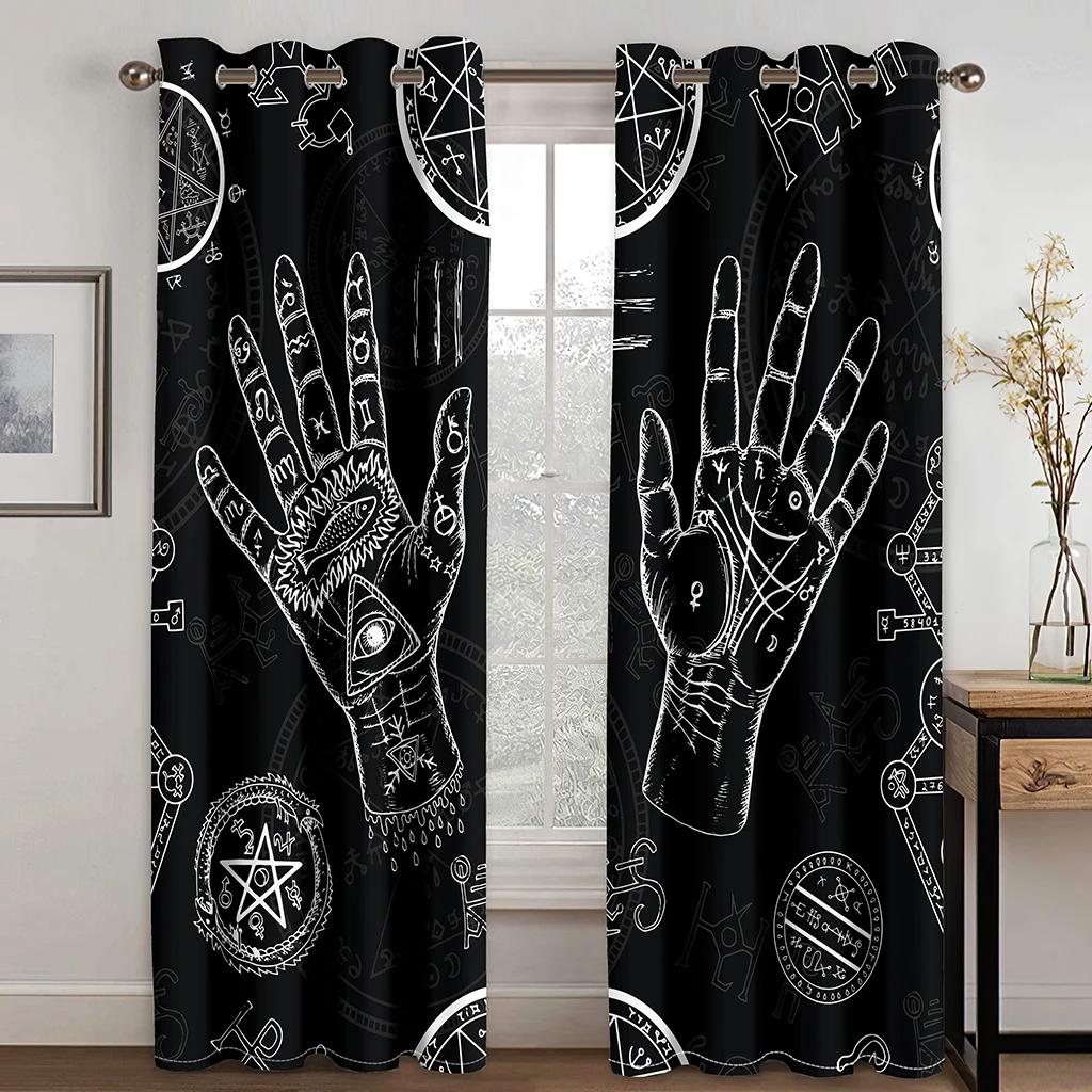 Tarot Mancha Духовные Роскошные Затемняющие Шторы для Спальни Гостиной Ванной Кухни Двери Высокое Затемнение Новая Мода