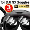 1-5 комплектов Защитное стекло для экрана DJI Goggles N3 Полное покрытие Защитная пленка для DJI N3 AR HD Защита от царапин Прозрачное стекло