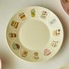 Легкая Роскошь Круглые Керамические Тарелки Посуда Отель Обеденная Тарелка Изысканная Тарелка для Фруктов Салата Домашние Вкусные Миски для Рамена